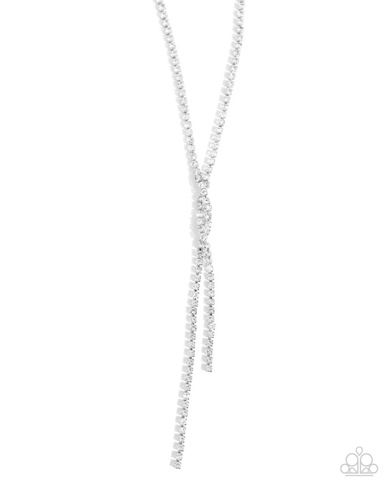 Timeless Team - White (Rhinestone Necklace