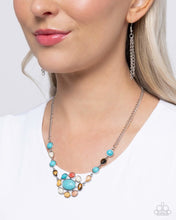 Load image into Gallery viewer, Enigmatic Ease - Blue (Turquoise) Necklace
