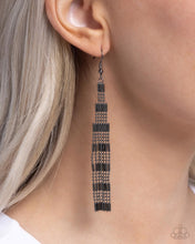 Load image into Gallery viewer, Empire State Etiquette - Black (Gunmetal) Earring
