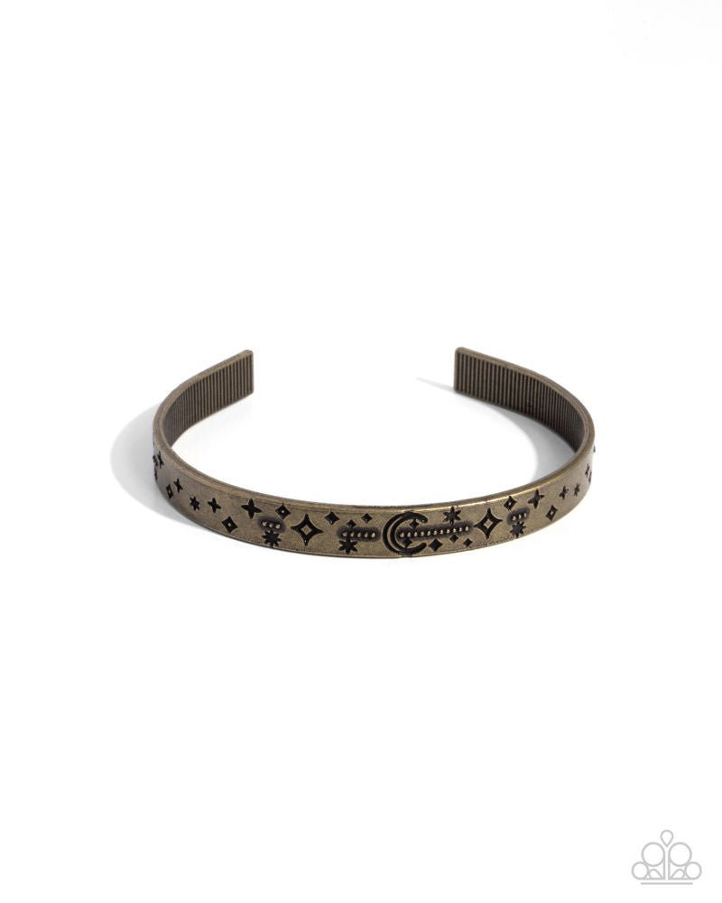 Celestial Captain - Brass (Star and Moon) Bracelet