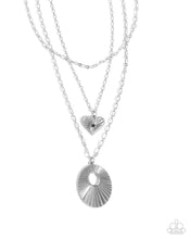 Load image into Gallery viewer, Sunburst Stage - Silver (Heart) Necklace
