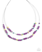 Load image into Gallery viewer, Earthy Extrovert - Purple Necklace
