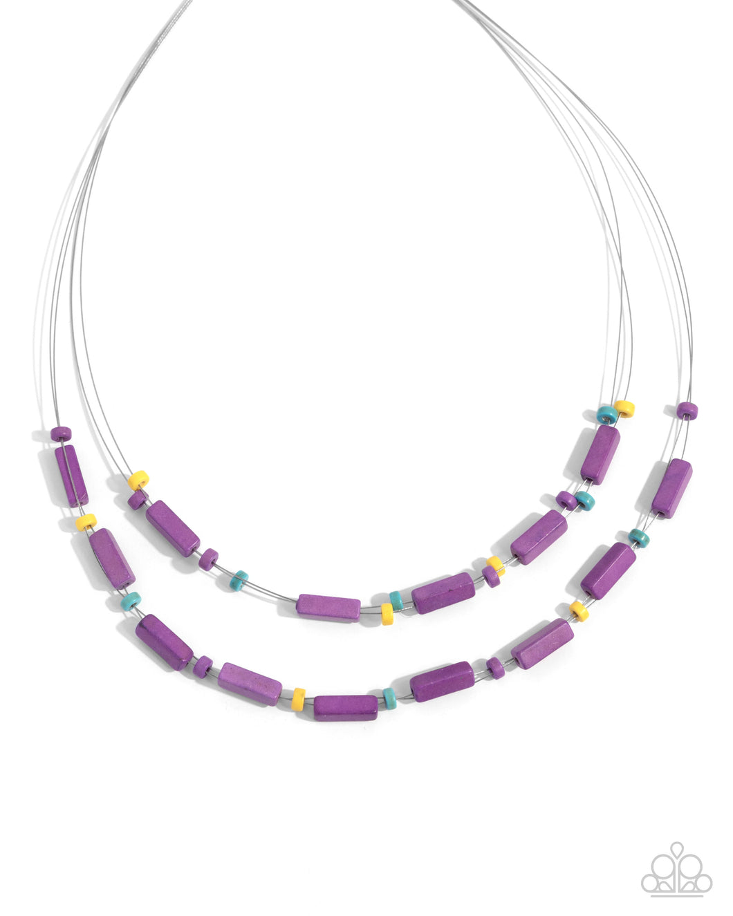 Earthy Extrovert - Purple Necklace