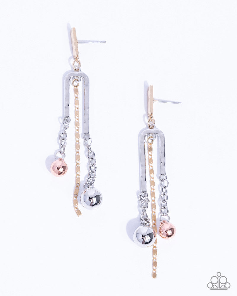 Authoritative Admiration - Multi  (Silver and Penny Copper) Earring