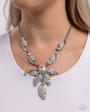 Load image into Gallery viewer, Cinematic Chic - White (Iridescent Rhinestone) Necklace
