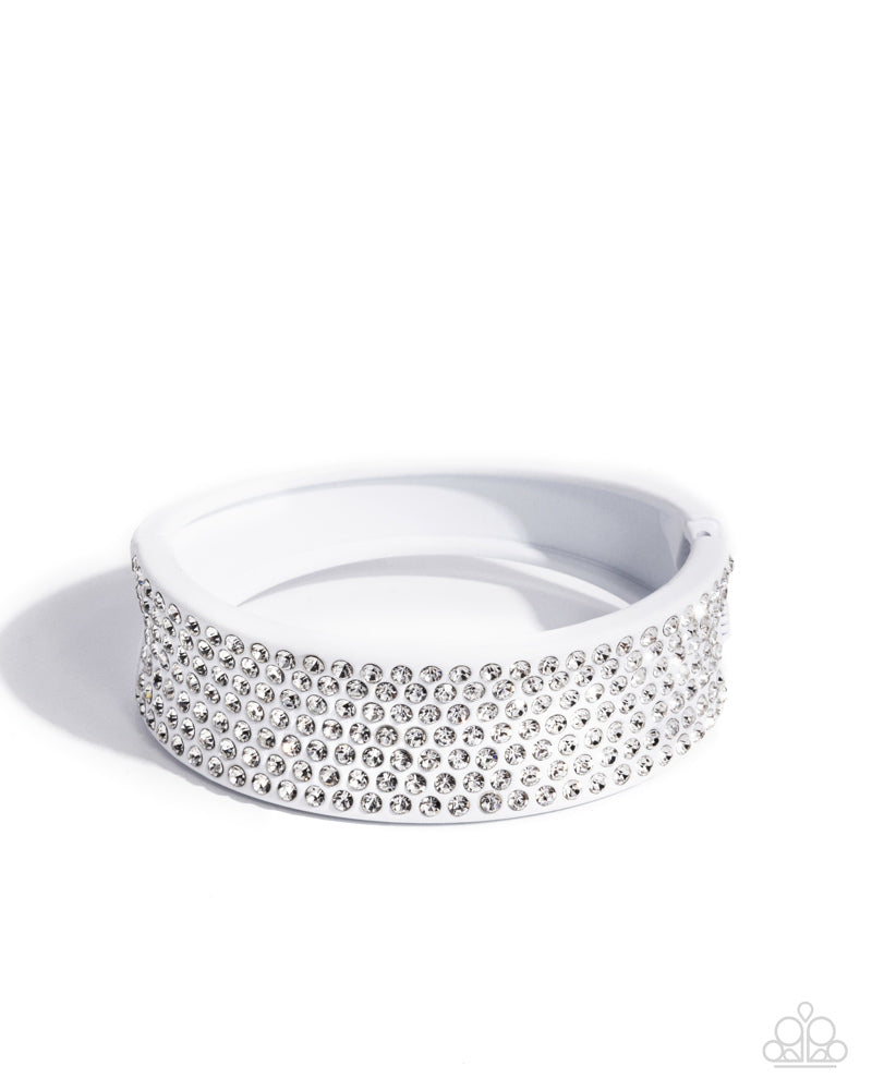 Sprinkling Studs - White (Rhinestone) Bracelet