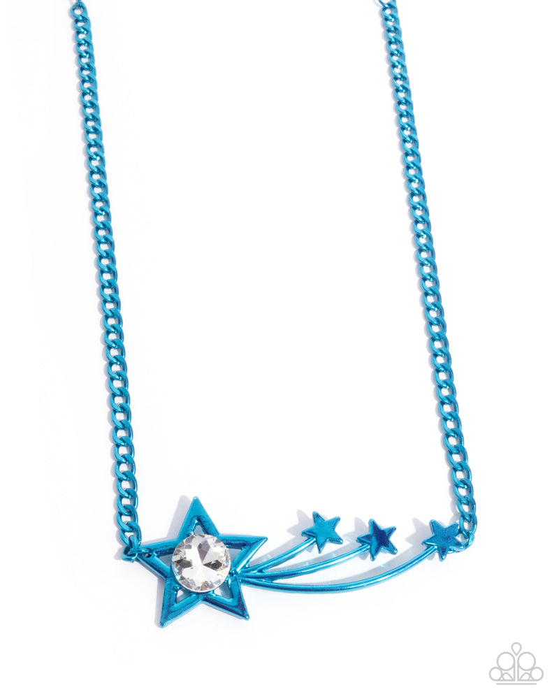 Meteor Moment - Blue (Star) Necklace