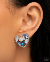 Load image into Gallery viewer, Enamored Effect - Blue (Heart) Post Earring
