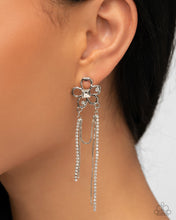 Load image into Gallery viewer, Good Luck Babe! - White (Rhinestone) Post Earring
