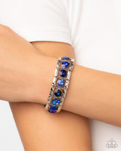 Load image into Gallery viewer, Taking SQUARE Of Business - Blue Bracelet
