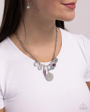 Load image into Gallery viewer, Mismatched Mystery - Purple Necklace
