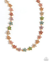 Load image into Gallery viewer, Complete Look - Multi Set: Floral Field - Multi Necklace and Floral Flatland - Multi Bracelet (LOP-0825)
