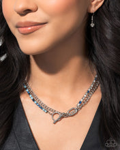 Load image into Gallery viewer, Mismatched Makeover - Blue Necklace (LOP-0125)
