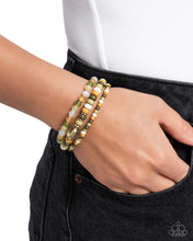 Load image into Gallery viewer, Seed Bead Stack - Green Bracelet

