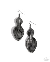 Load image into Gallery viewer, Skinny Spiral - Black (Gunmetal) Earring
