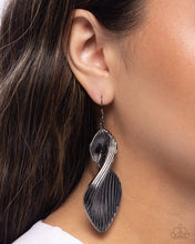 Load image into Gallery viewer, Skinny Spiral - Black (Gunmetal) Earring

