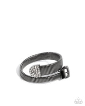 Load image into Gallery viewer, Belted Brilliance - Black (Gunmetal) Bracelet

