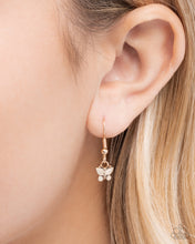 Load image into Gallery viewer, Teardrop Transformation - Orange Gem  (Gold Butterfly) Necklace
