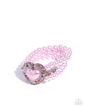 Load image into Gallery viewer, Lifelong Love Letter - Pink (Pearl Heart) Bracelet
