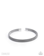 Load image into Gallery viewer, Stainless Surety - Silver Cuff Bracelet
