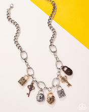 Load image into Gallery viewer, Padlock Pairing - Multi (Charm) Necklace
