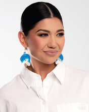 Load image into Gallery viewer, Dynamic Dolphin - Blue (Seed Bead) Earring
