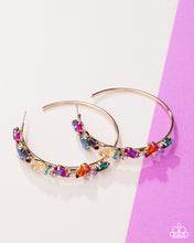 Load image into Gallery viewer, Multicolored Memory - Multi Hoop Earring
