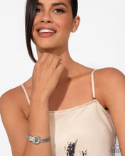 Load image into Gallery viewer, Boldly Buckled - White (Rhinestone Belt Loop) Bracelet (LOP-0625)
