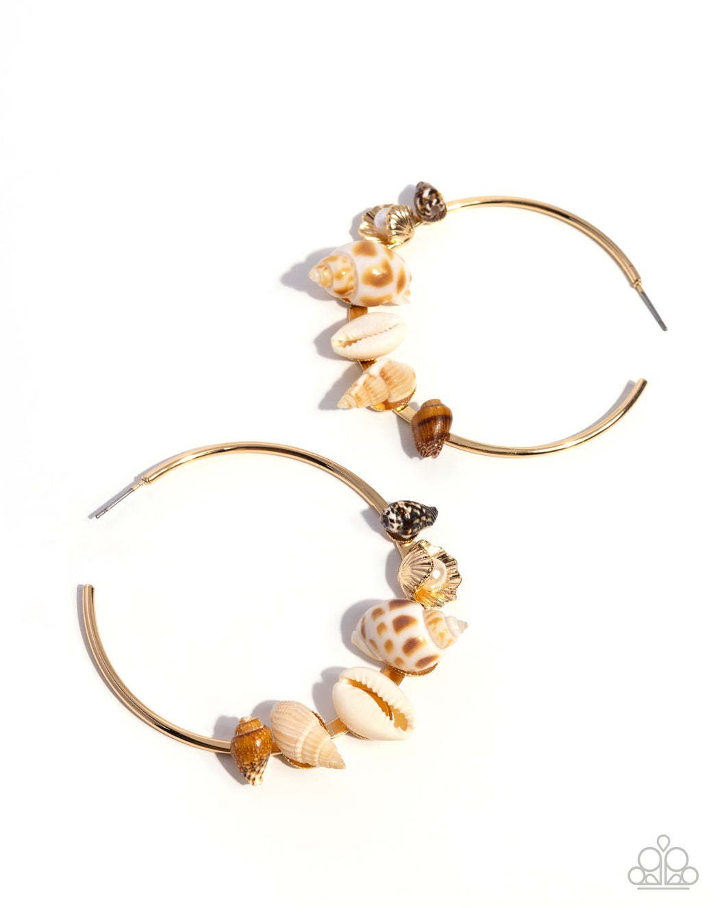 Seashell Sonnet - Gold Hoop Earring (LOP-0625)
