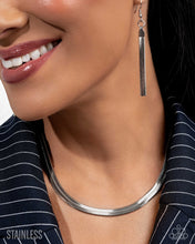 Load image into Gallery viewer, Herringbone Haute - Silver (Choker) Necklace (LOP-0625)
