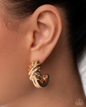 Load image into Gallery viewer, Honor Bound - Gold Hoop Earring (LOP-0725)
