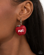 Load image into Gallery viewer, Adorable ABCs - Red Hoop Earring (LOP-0725)

