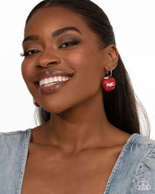 Load image into Gallery viewer, Adorable ABCs - Red Hoop Earring (LOP-0725)
