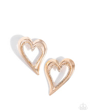 Load image into Gallery viewer, Cupid Chic - Gold (Heart) Post Earring
