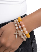 Load image into Gallery viewer, Divine Delight - Yellow (Gold Cross) Bracelet
