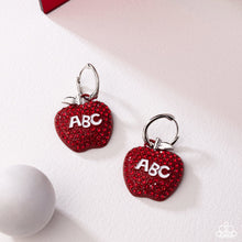 Load image into Gallery viewer, Adorable ABCs - Red Hoop Earring (LOP-0725)
