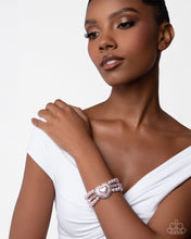 Load image into Gallery viewer, Lifelong Love Letter - Pink (Pearl Heart) Bracelet
