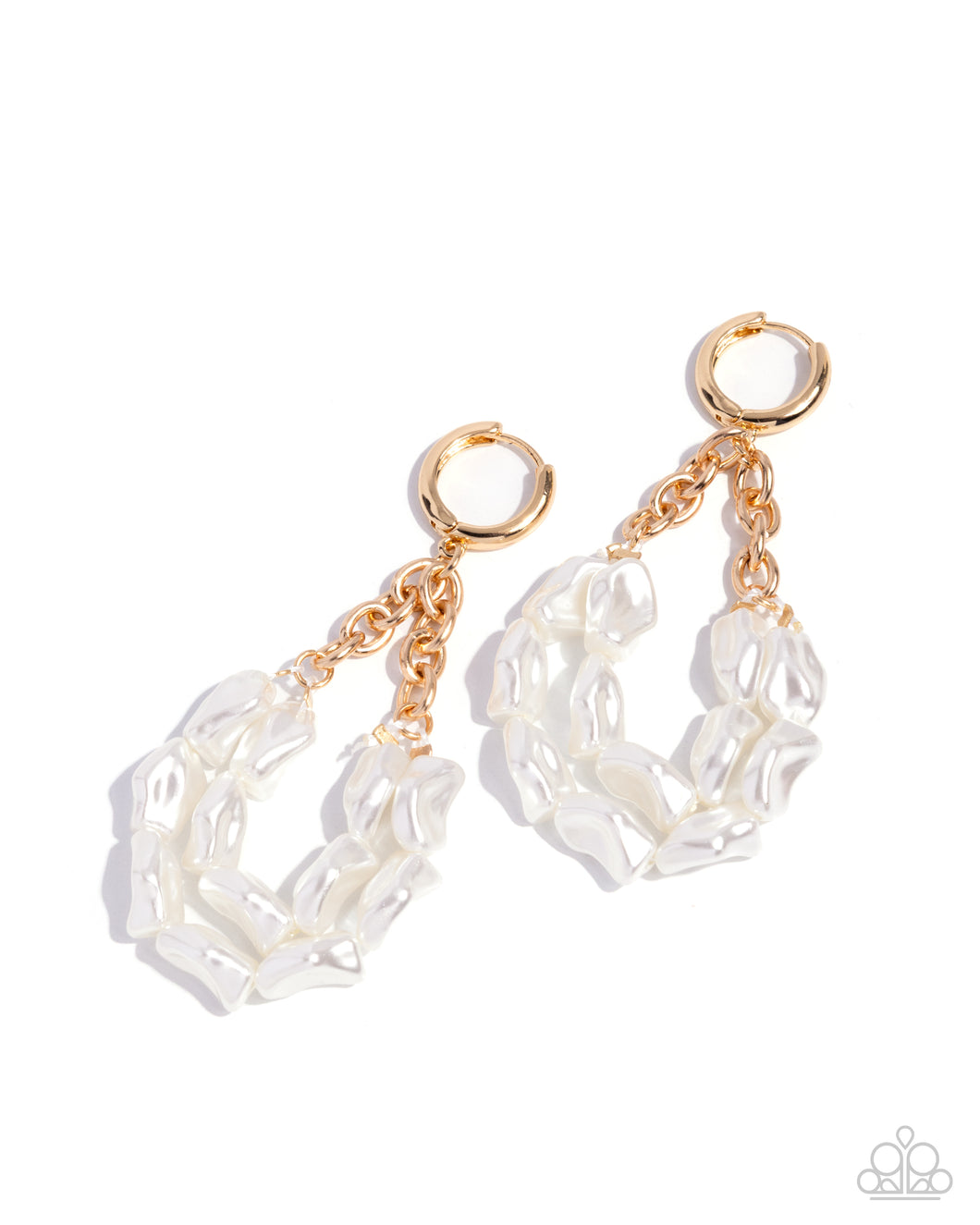 Sunset State of Mind - Gold (White Pearl) Eariing
