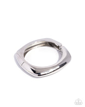 Load image into Gallery viewer, Rounded Reflection - Silver (Hinged) Bracelet
