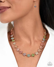Load image into Gallery viewer, Complete Look - Multi Set: Floral Field - Multi Necklace and Floral Flatland - Multi Bracelet (LOP-0825)
