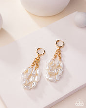 Load image into Gallery viewer, Sunset State of Mind - Gold (White Pearl) Eariing
