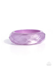 Load image into Gallery viewer, Clear Clairvoyance - Purple (Acrylic) Bracelet
