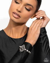Load image into Gallery viewer, Wealthy Whimsy - White Rhinestone $ Bracelet (LOP-0726)
