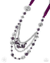 Load image into Gallery viewer, All The Trimmings - Purple Necklace
