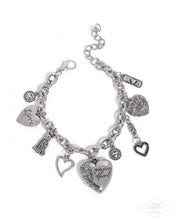 Load image into Gallery viewer, Pure In Heart - Silver (Heart Charm) Bracelet
