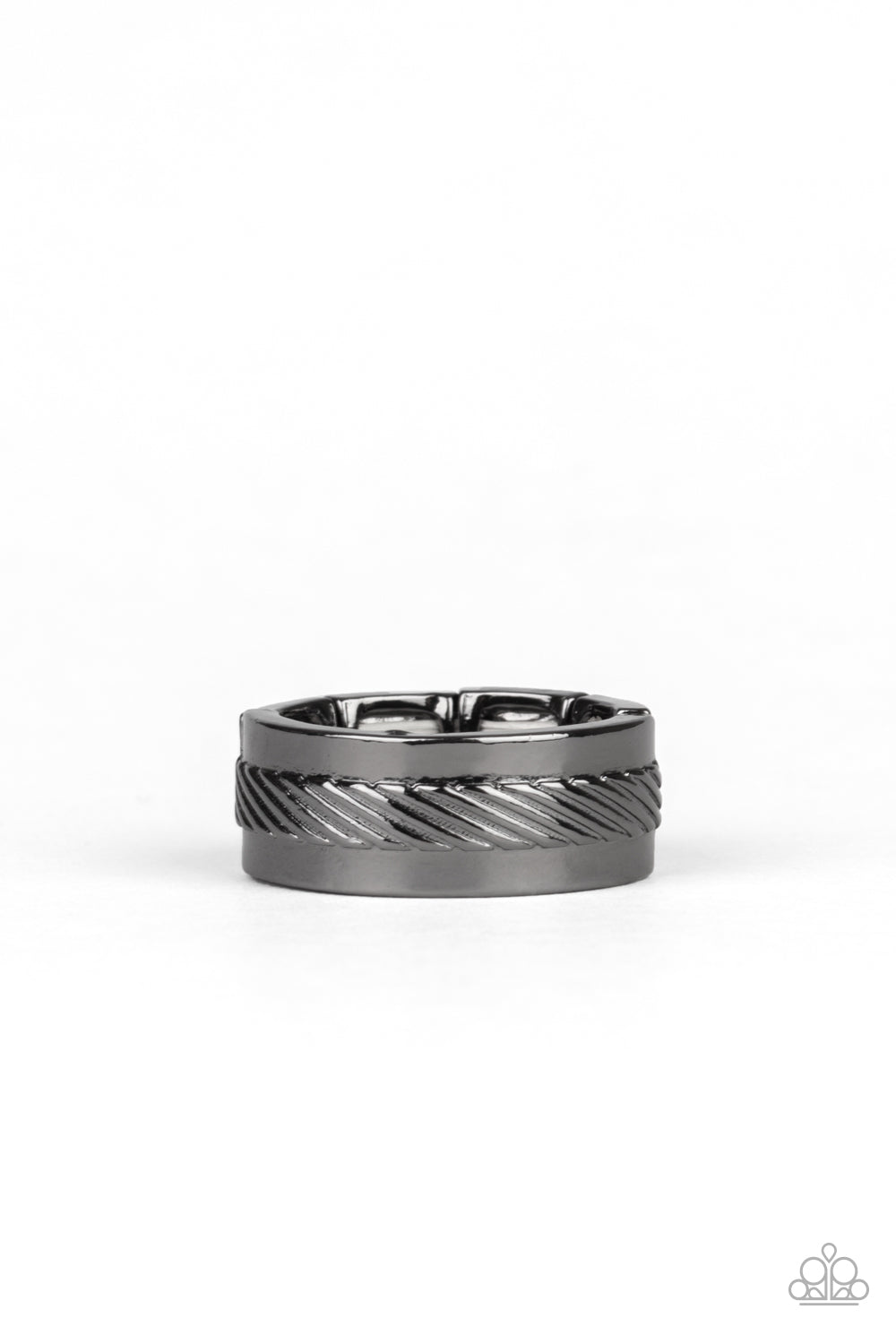Scrape The Barrel - Black (Gunmetal) Ring