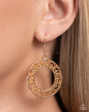 Load image into Gallery viewer, Vineyard Valentine - Gold (Heart) Earring
