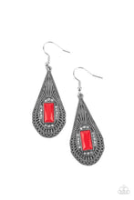 Load image into Gallery viewer, Deco Dreaming - Red Earrings
