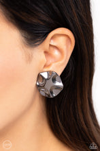 Load image into Gallery viewer, Destination Unknown - Black (Gunmetal) Clip-on Earring
