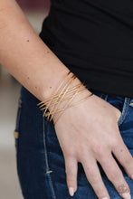 Load image into Gallery viewer, Strike Out Shimmer - Gold Bracelet
